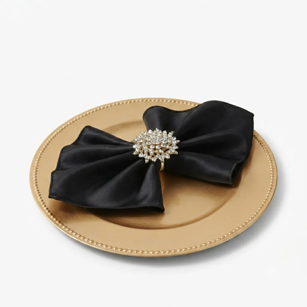 Charger Plates With Napkin & Ring