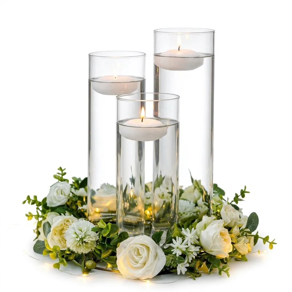 Floating Candle Center Piece (Set of 3)