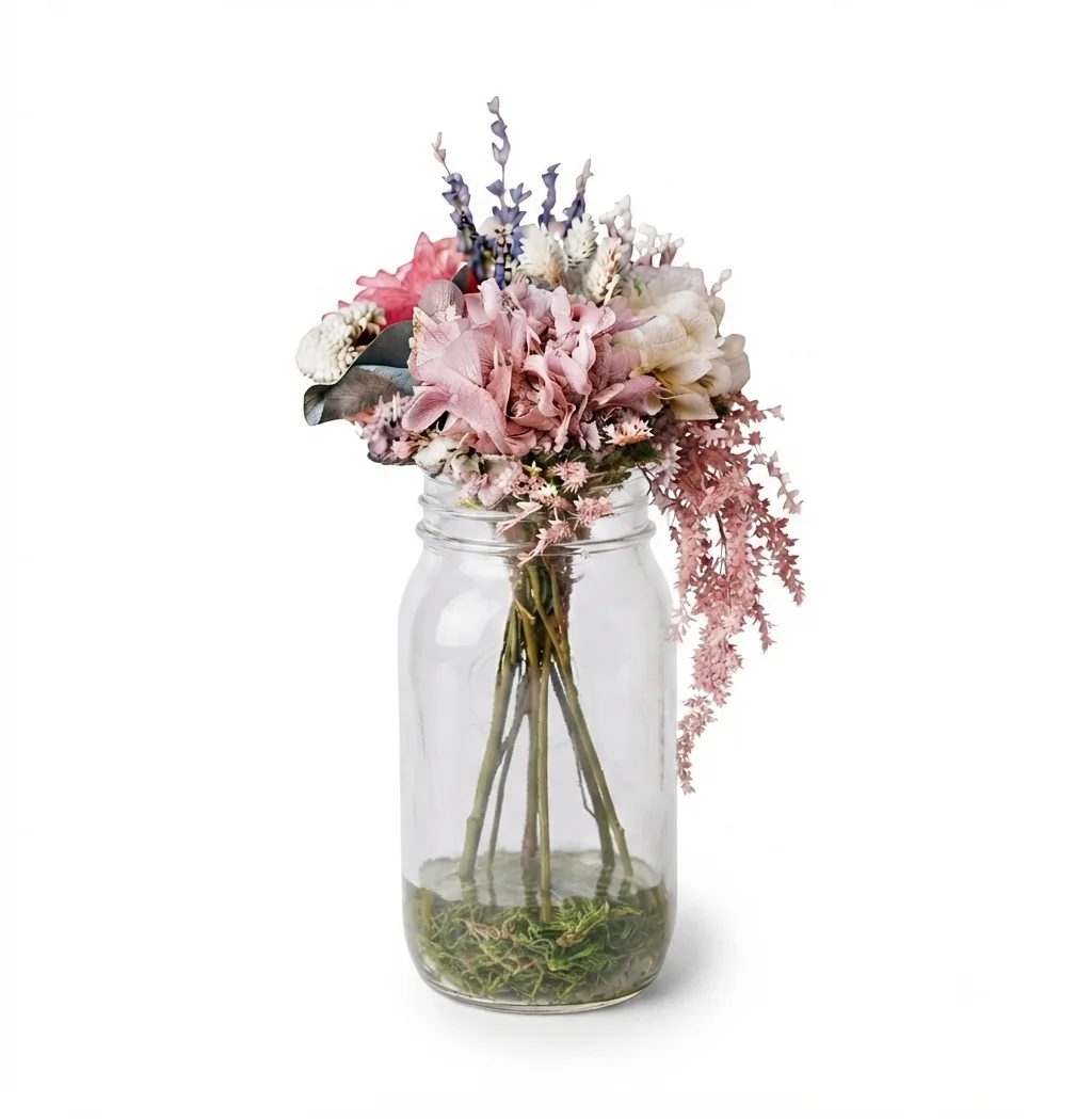 Glass Jar Center Pieces