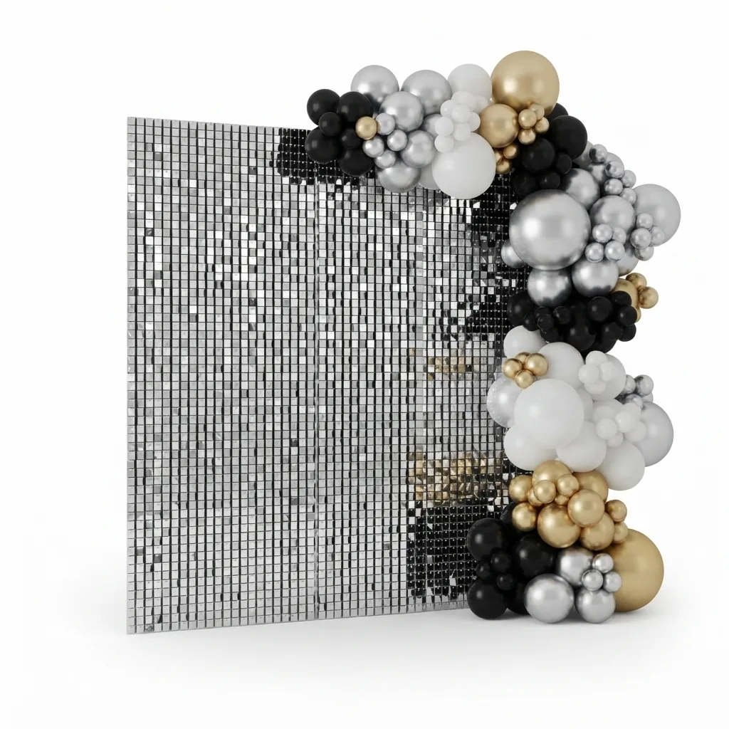 Shimmer Wall (Gold, Silver, Black, Rose Gold)