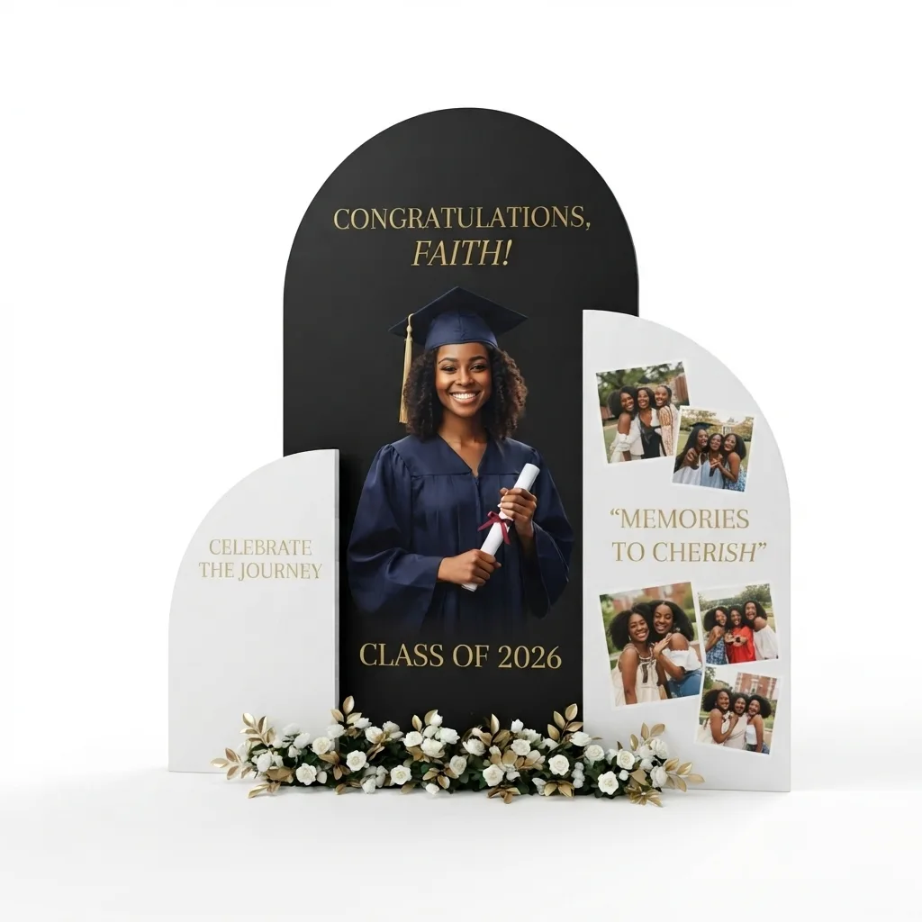 1 Complete 2 Half Layered Arch Backdrops